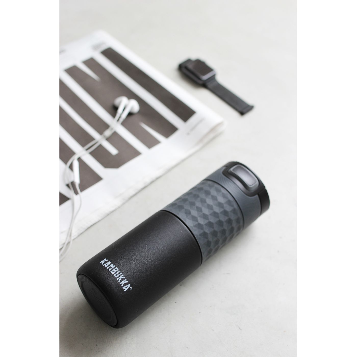 Travel mug isotherme 500 ml noir + grip